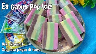 Cara membuat Es Gabus Pop Ice | Anak-anak pasti suka