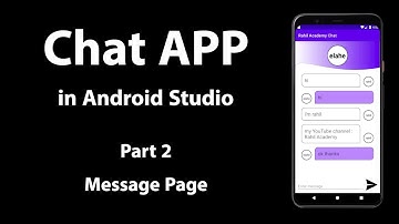 How to create a Chat app in Android Studio | Part 2: Messages Page