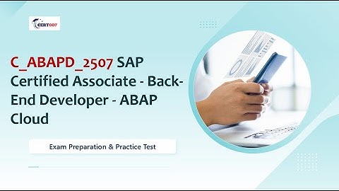 Free C_ABAPD_2507 Practice Questions | SAP Back-End Developer - ABAP Cloud Exam Prep