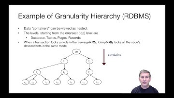 Lecture 19 Part 8 Intro to Multigranularity Locking