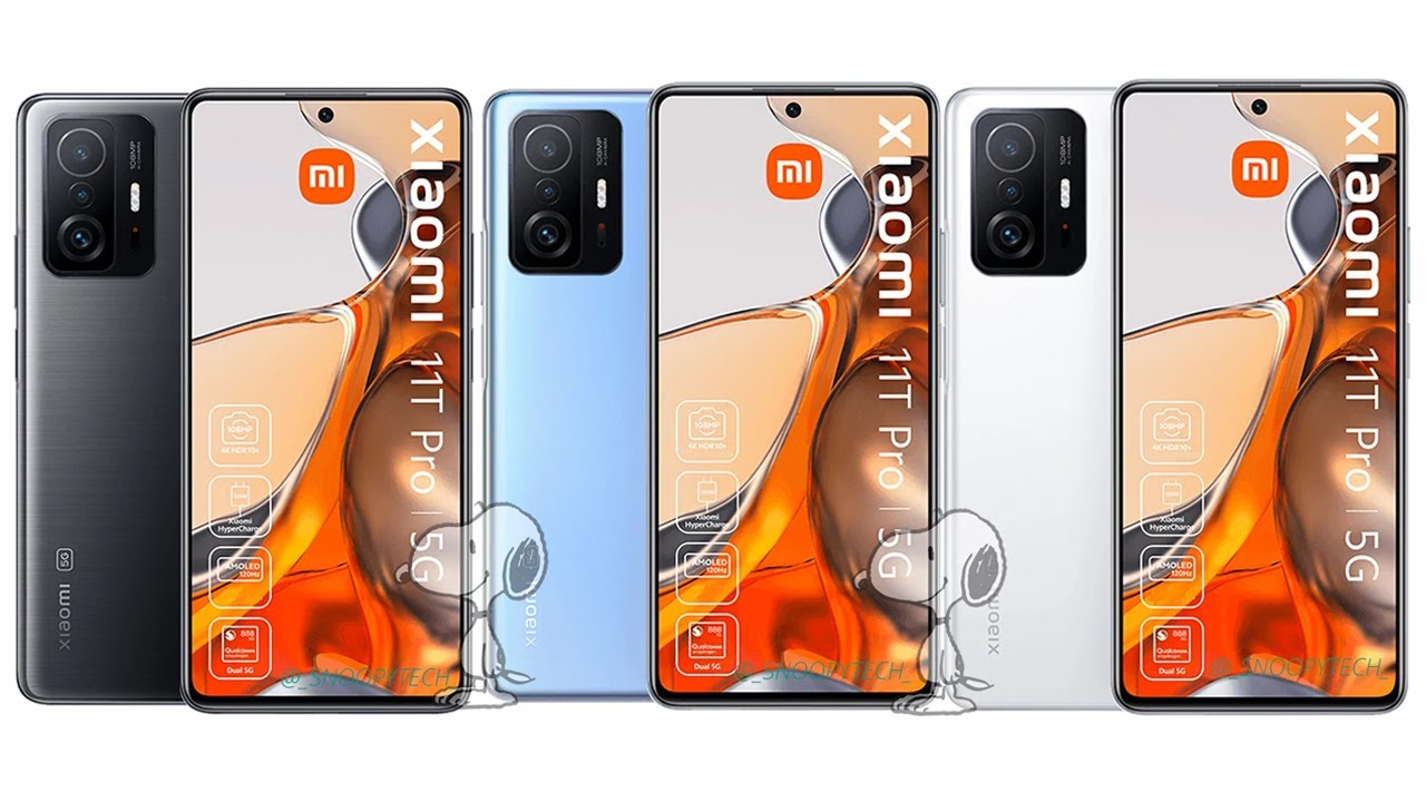 Xiaomi 11T and 11T Pro Renders Reveal Color Options, Design & More