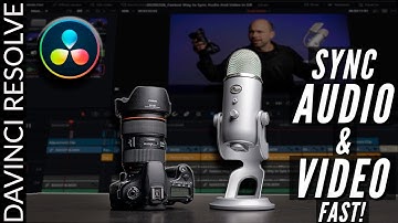 Automatically SYNC Audio & Video in DaVinci Resolve 16 FAST