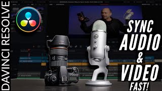 Automatically SYNC Audio & Video in DaVinci Resolve 16 FAST