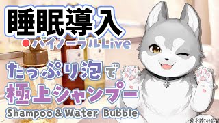 【Binaural/ダミーヘッドマイク】本気で眠りたい人のための爽やか泡シャンプー 2023.1.25【にじさんじ/鈴木勝】