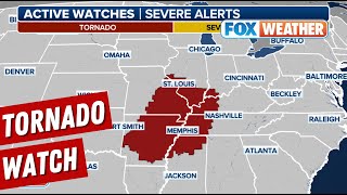 Particularly Dangerous Tornado Watch Issued Ahead Of Severe Weather Outbreak