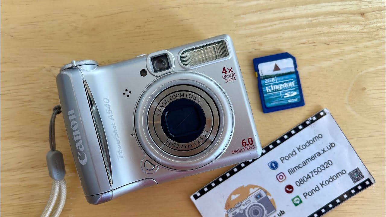 กล้องดิจิตอลCanon powershot A540 📸รีวิวกล้องby filmcamera.x.ub YouTube