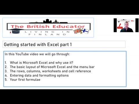 Excel Basics part 1 - Introducing Microsoft Excel - YouTube