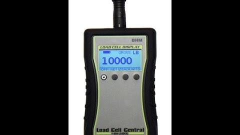 Handheld portable load cell indicator: BHM