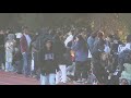 BTS army at Stanford Stadium brave hour long lines for merch ahead of concert