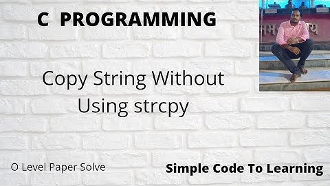 C Program to Copy String Without Using strcpy || MCS-011|| O level (Hindi)