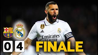 ?TRIPLE DE BENZEMA , LE REAL EN FINALE  (Barca 0-4 Real Madrid)