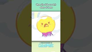 When Kids Are Left Home Alone #shorts #funny #cubemelt #cartoon
