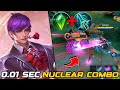 Gusion 0.01 Sec NUCLEAR COMBO!🔥 Gusion1 Hit BROKEN Build 2026! (must try) | MLBB
