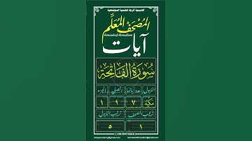 (الصَفْحَة ١) (سُورَةُ الْفَاتِحَةِ) (الآية ٣)