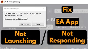 EA App not launching games | How to fix ea launcher (not responding / not opening) windows 11,10