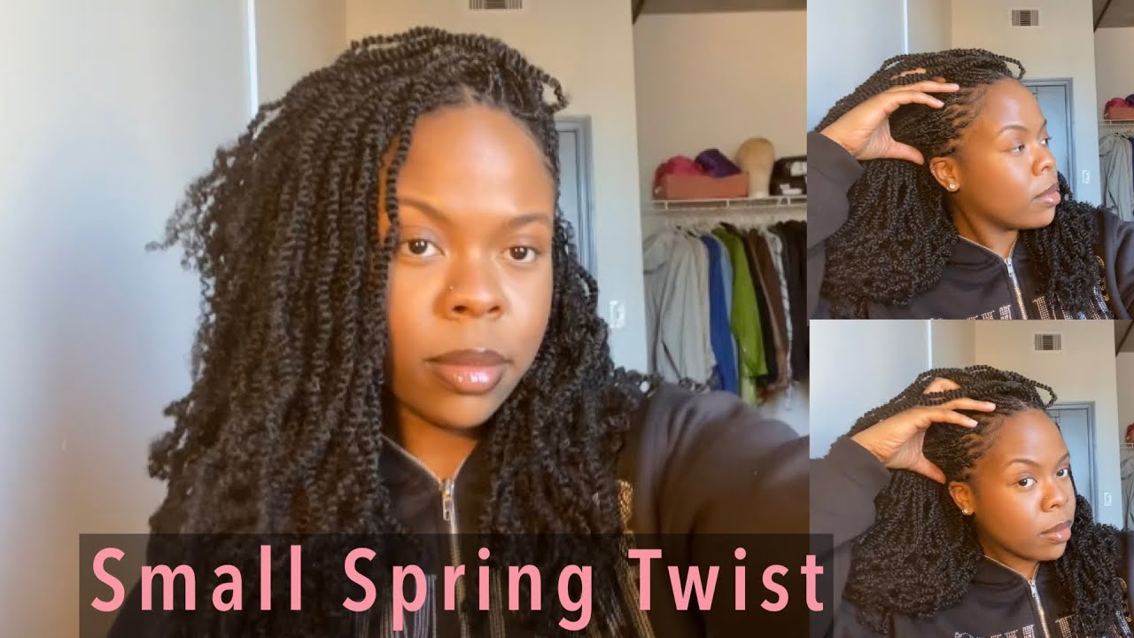 Watch Me Do Small Spring Twist On Myself!!🙈💕 - YouTube