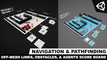 Unity3d Navigation And Pathfinding - Off-Mesh Links, NavMesh Obstacles, Agent