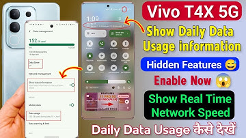 Vivo T4x 5g Show Daily Data Usage Setting Kaise On Kare | Vivo T4x Daily Data information Setting