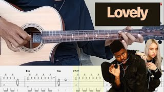 Billie Eilish Khalid lovely - Fingerrstyle Guitar Cover
