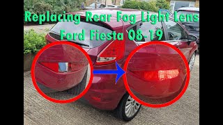 How to replace a broken Fog Light Lens cover on a Ford Fiesta 2008 to 2019 WT Mark 7