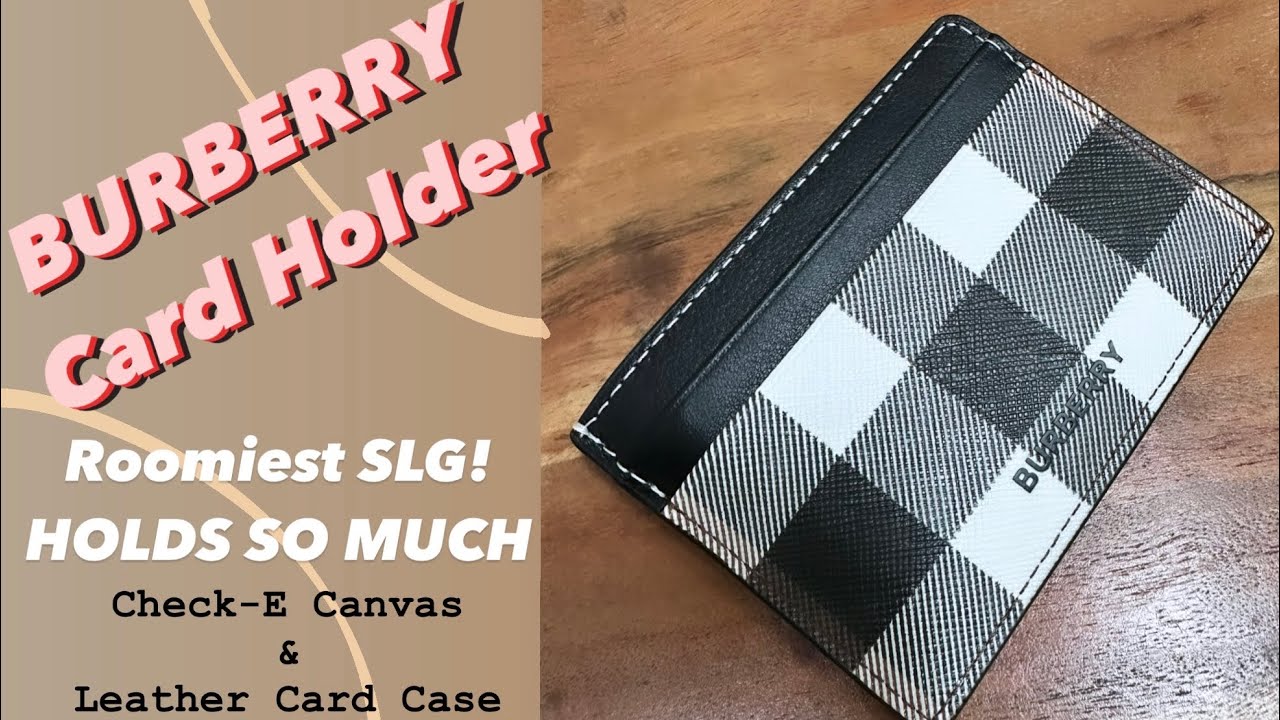 Burberry Check and Leather Card Case