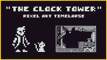 1-Bit Detective Boy | "The Clock Tower" Pixel Art Timelapse