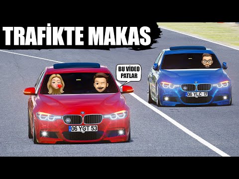 BMW F30 İLE TRAFİKTE MAKAS SHOW !! Assetto Corsa Trafik Modu