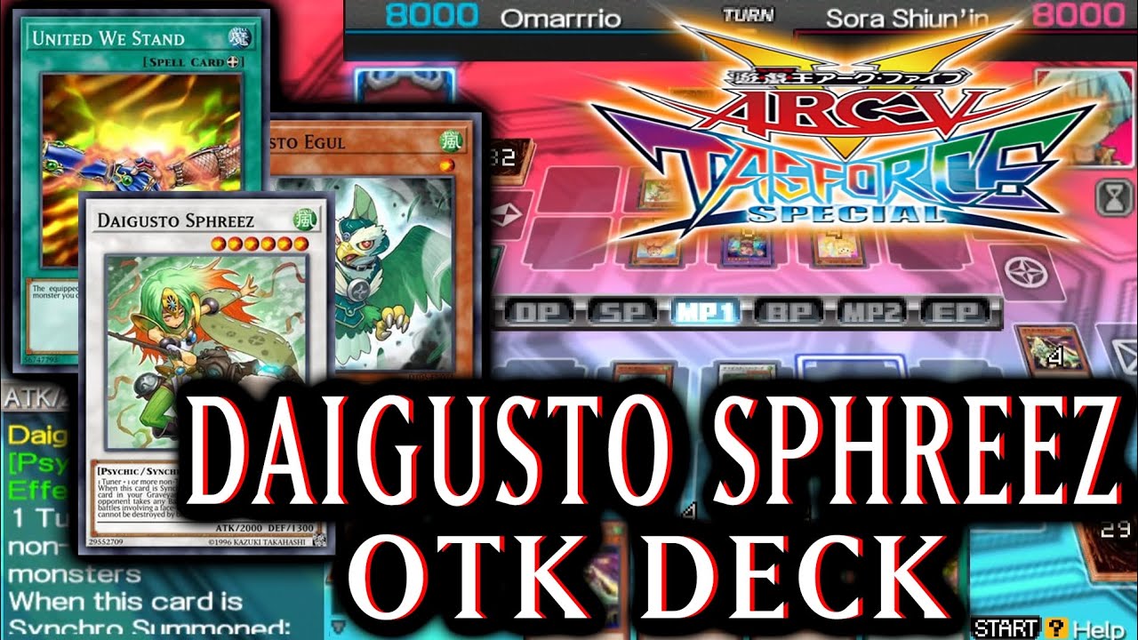 Daigusto Sphreeze OTK Deck - Yu-Gi-Oh! Arc-V Tag Force Special #145