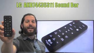 OEM LG Remote Control Originally Shipped With: 50PN4500, 47LN5400, 47LN5400-UA, 50PN6500UA, 55LN5200UB LG AKB74435311 Sound Bar System Remote Control - www.ReplacementRemotes.com