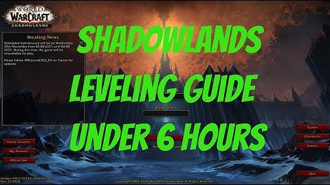 ShadowLands Leveling Guide from 50 to 60 under 6 hours [ video guide tutorial all in one place]