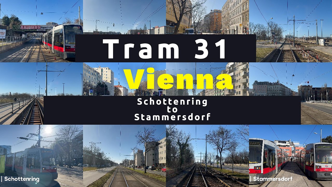 Tram No 31, Schottenring to Stammersdorf - Vienna , Austria #austria #vienna #trams