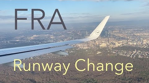 Lufthansa A320 Landing with RUNWAY CHANGE on final