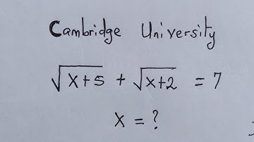 Cambridge University 🎓 Entrance Exam | Can you solve ?