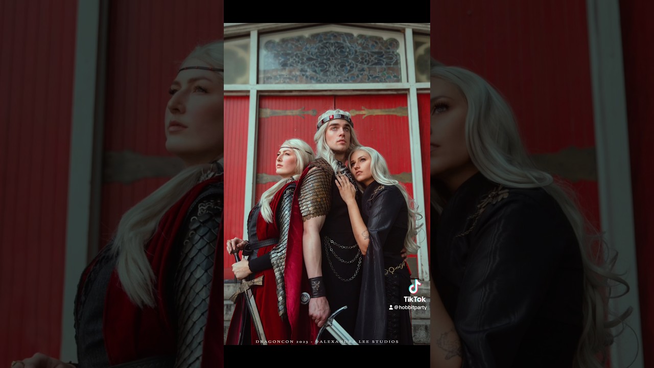 Loving these photos from our Game of Thrones Aegon, Visenya, and Rhaenys cosplays #houseofthedragon
