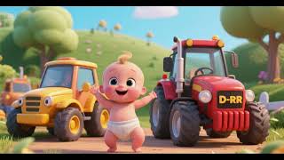 Baby Trucks tanzender D-Traktor 🚜🔤💃 | ABC-Lernlied für Kinder