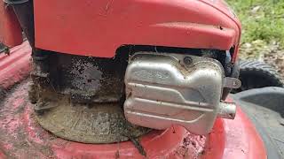 Where's the model number on my Troy-Bilt push mower?? Briggs and Stratton TB110