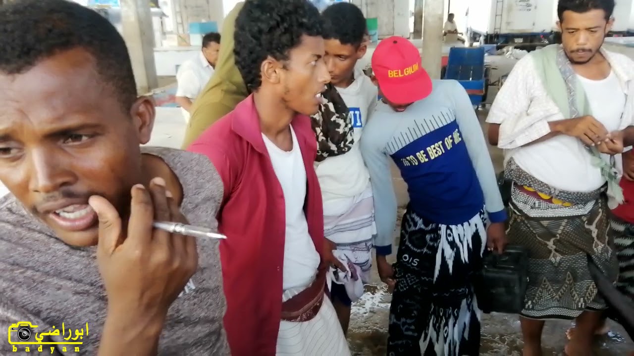 حراج على سمك التونة العنيد العملاق ساحل بير علي شبوة