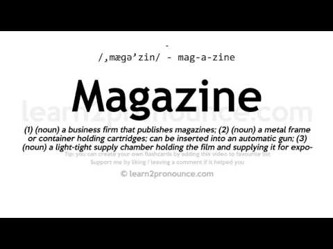 Aussprache Zeitschrift | Definition von Magazine