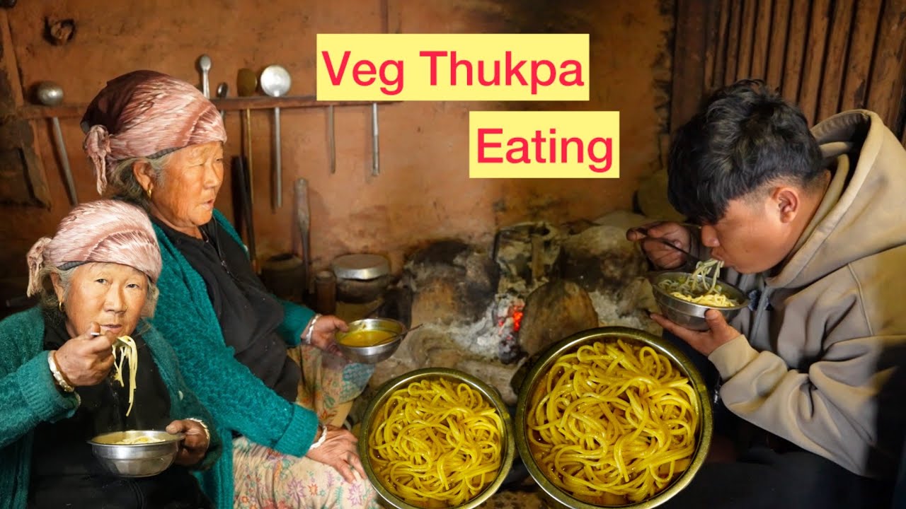 veg Thukpa Eating with My parents// our cottage Making update//mixmax vlog with mom