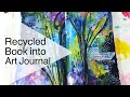 Art Journaling using acrylic inks and collage