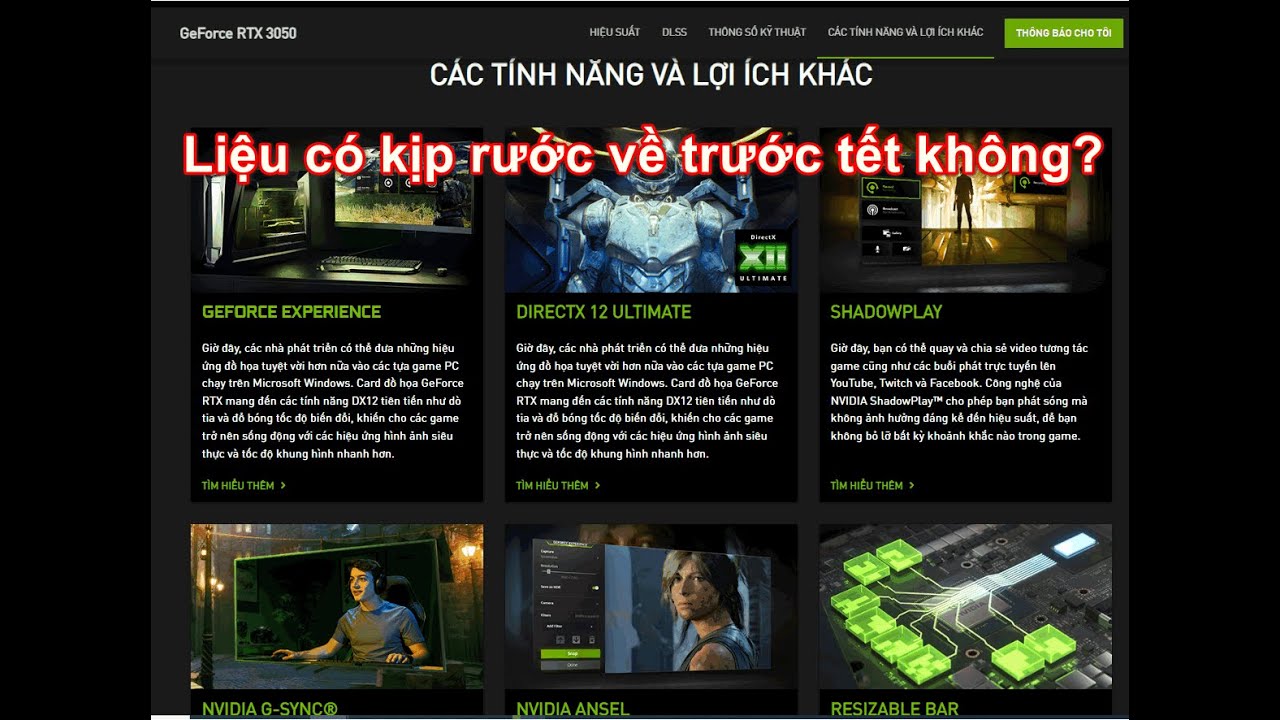 Mẫu card đồ họa mới RTX 3050 chuẩn bị ra mắt 27/1 giá... - youtube