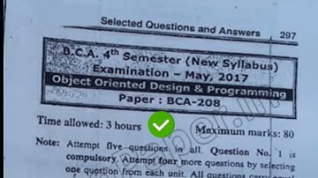 2017 Mdu BCA 4th Sem C++ Question Paper