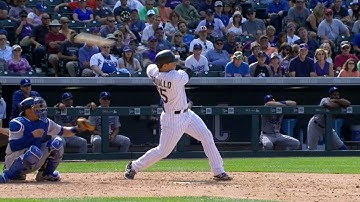 LAD@COL: Cardullo slugs first homer on his birthday