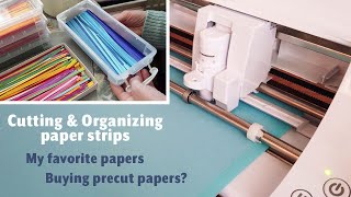 My Favorite Papers For Quilling Ways To Cut Paper Strips Organizing