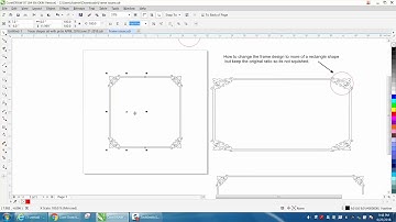 Corel draw Tips & Tricks Change a Square box into a rectangle and keep the ratio