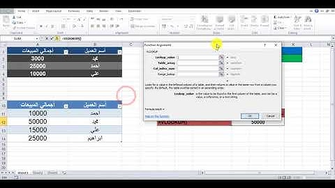 أهم الدوال المحاسبية داله MaxA مع داله Vlookup لأظهار اكبر القيم في الجداول مع البحث عن البيانات