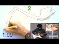 Monaco track drawing over V6 F1 Guitar