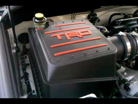 TRD cold air intake Toyota Tundra - YouTube