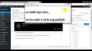 FLOTECH TUTORIAL: WordPress Plugins (Audio Player, Music Playlist) 13