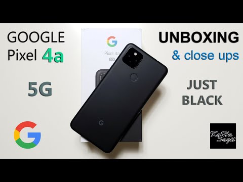 Google Pixel 4a 5G Just Black - Unboxing & Close Ups - YouTube